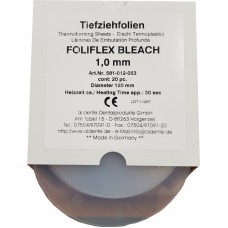 Aldente Foliflex Bleach 1.0mm - Soft - 120mm Round – Clear with Insulating / Spacer Foil Layer - Pack 20 (581-012-053) - 581310 